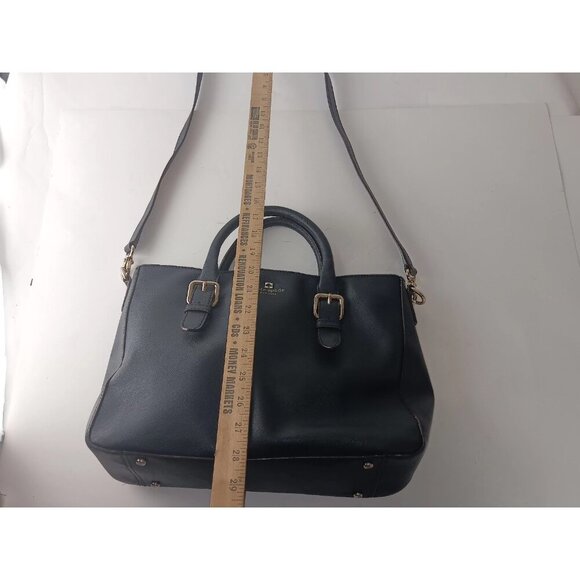 KATE SPADE Black Leather COVE Street GOLDIE Tote Handbag Crossbody Strap - Picture 11 of 16